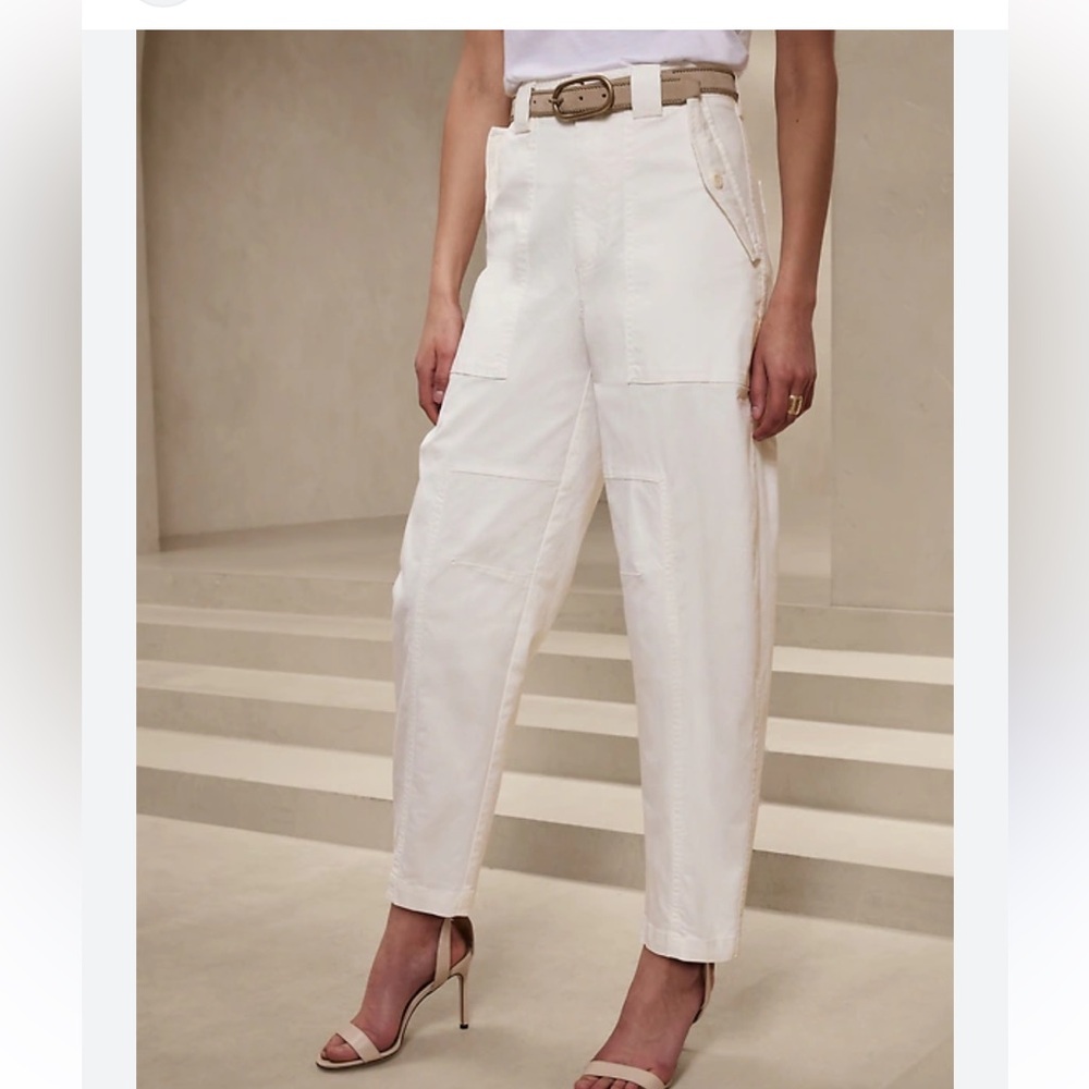 NWT, Banana Republic, The Barrel Pant, Front & Back Pockets, Relaxed Fit,Size XS - Picture 6 of 12